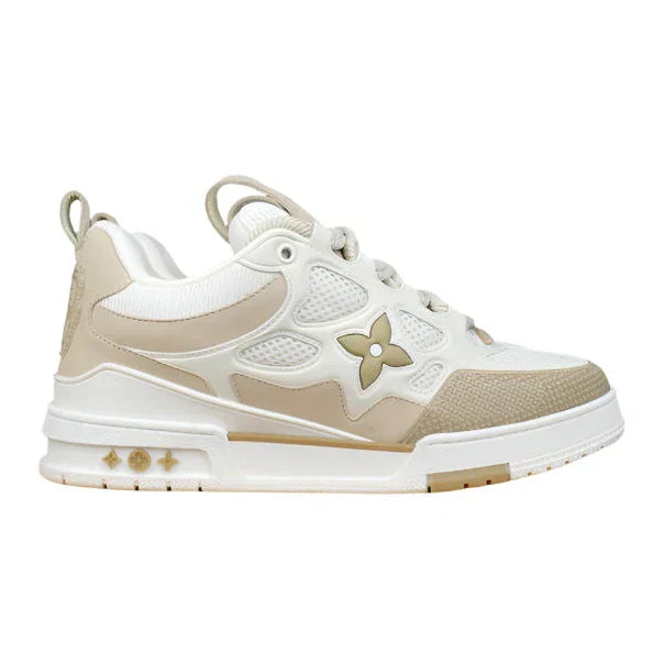 LOUIS VUITTON SKATE SNEAKER BEIGE BLANC