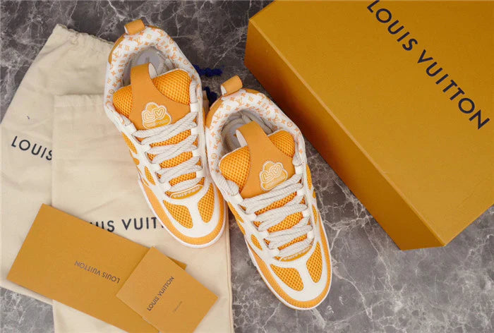 LOUIS VUITTON SKATE SNEAKER JAUNE BLANC