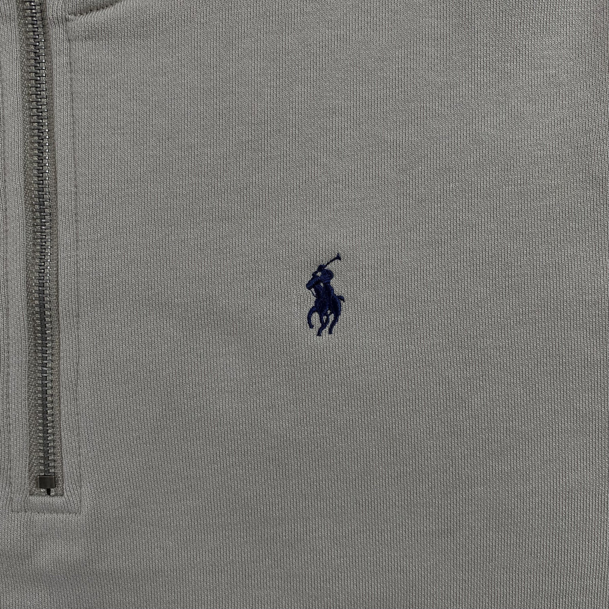 POLO RALPH LAUREN QUARTER ZIP SWEATSHIRT BEIGE