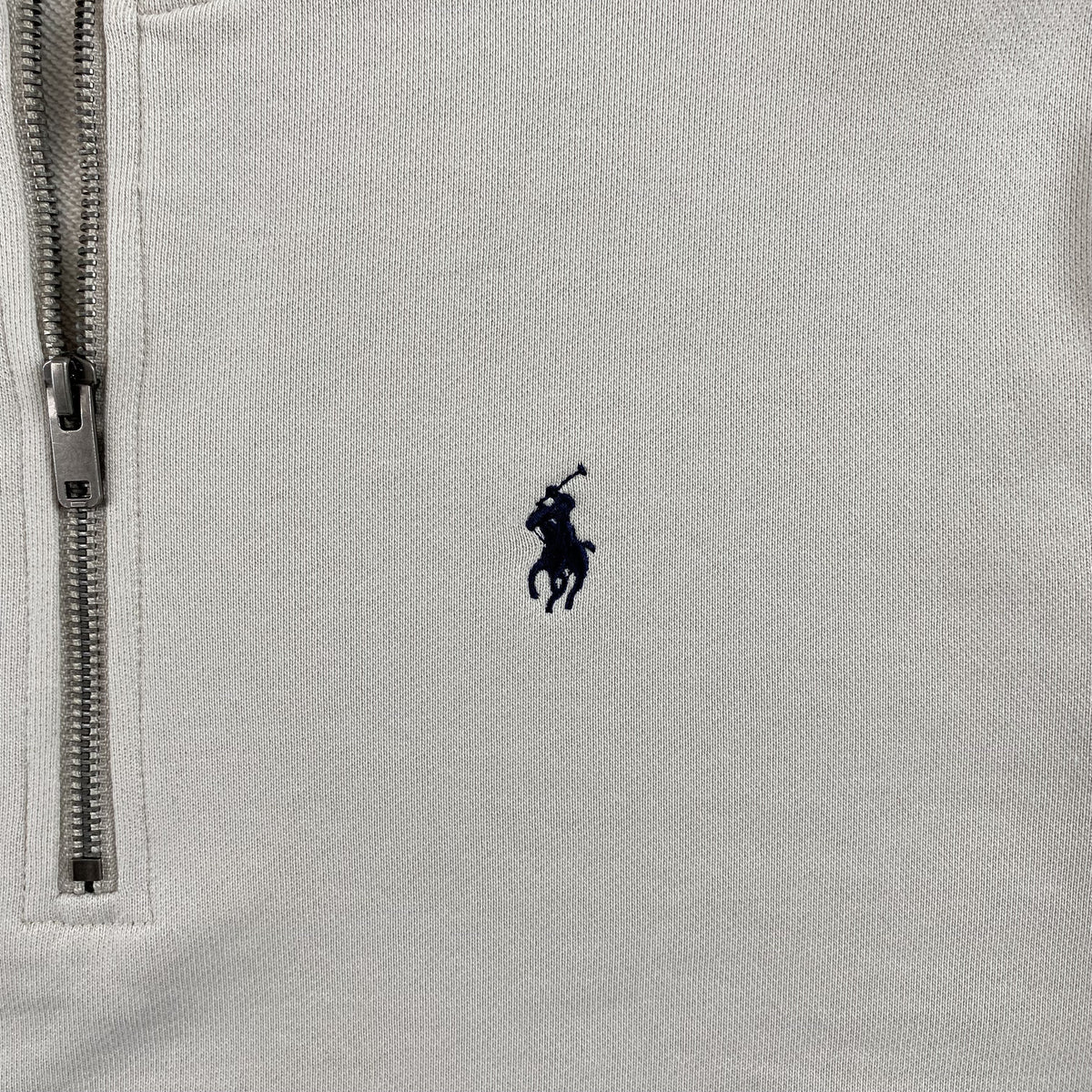 POLO RALPH LAUREN QUARTER ZIP SWEATSHIRT WHITE